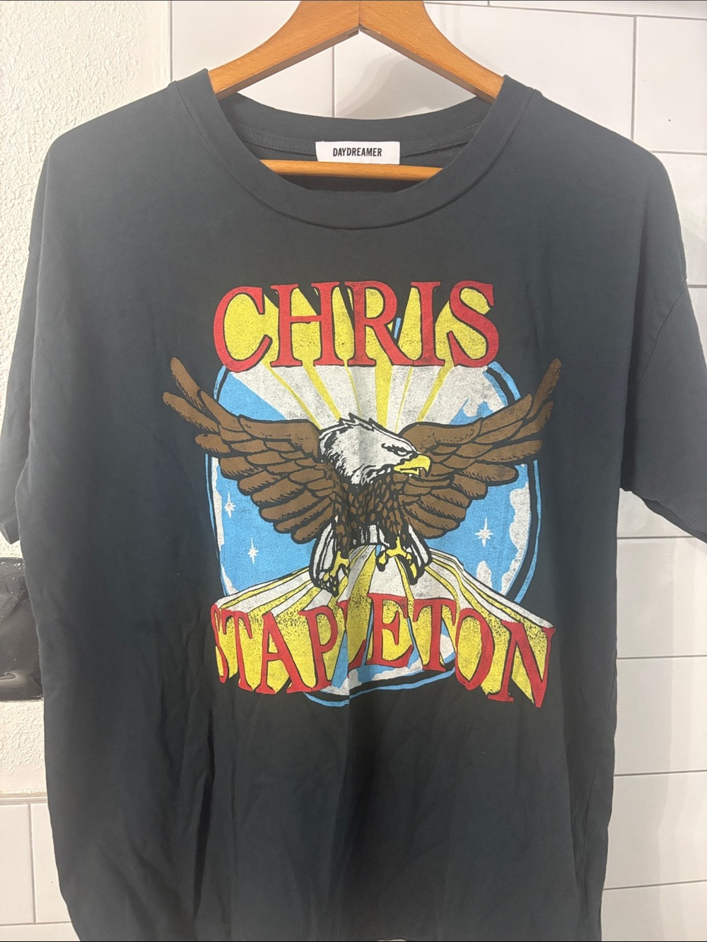 Daydreamer Black Graphic Eagle Chris Stapleton Tee